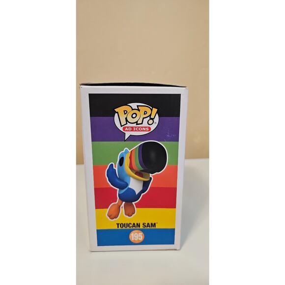 Funko Pop! Kellogg's Froot Loops Toucan Sam - Amazon Flocked #195 box damage - Picture 4 of 5